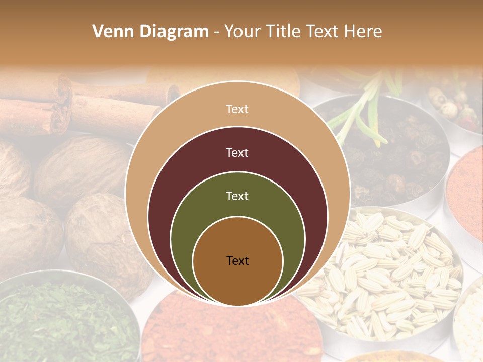 Spices And Herbs Used In Indian Cooking PowerPoint Template