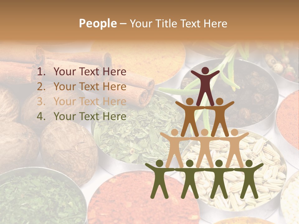 Spices And Herbs Used In Indian Cooking PowerPoint Template
