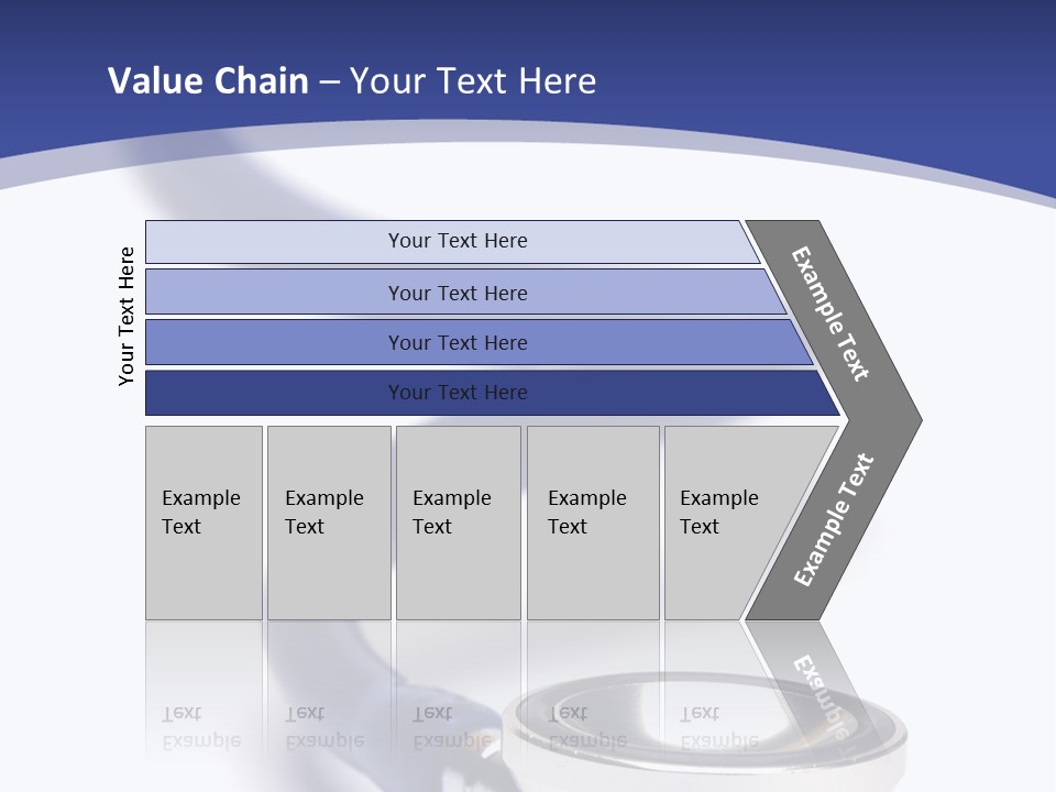 Blue Stethoscope Isolated In White Background PowerPoint Template