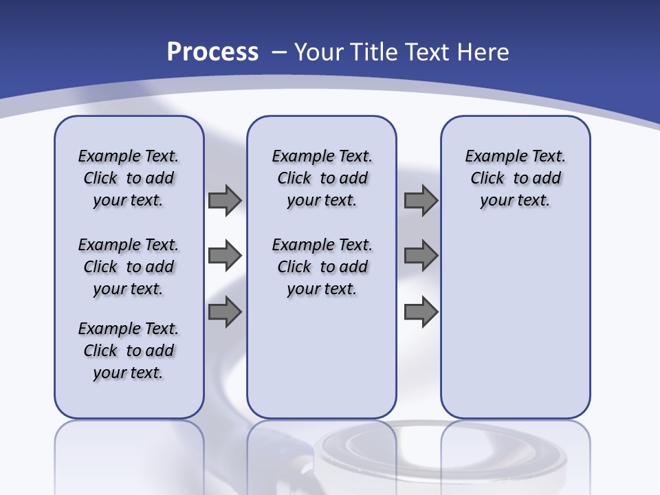 Blue Stethoscope Isolated In White Background PowerPoint Template