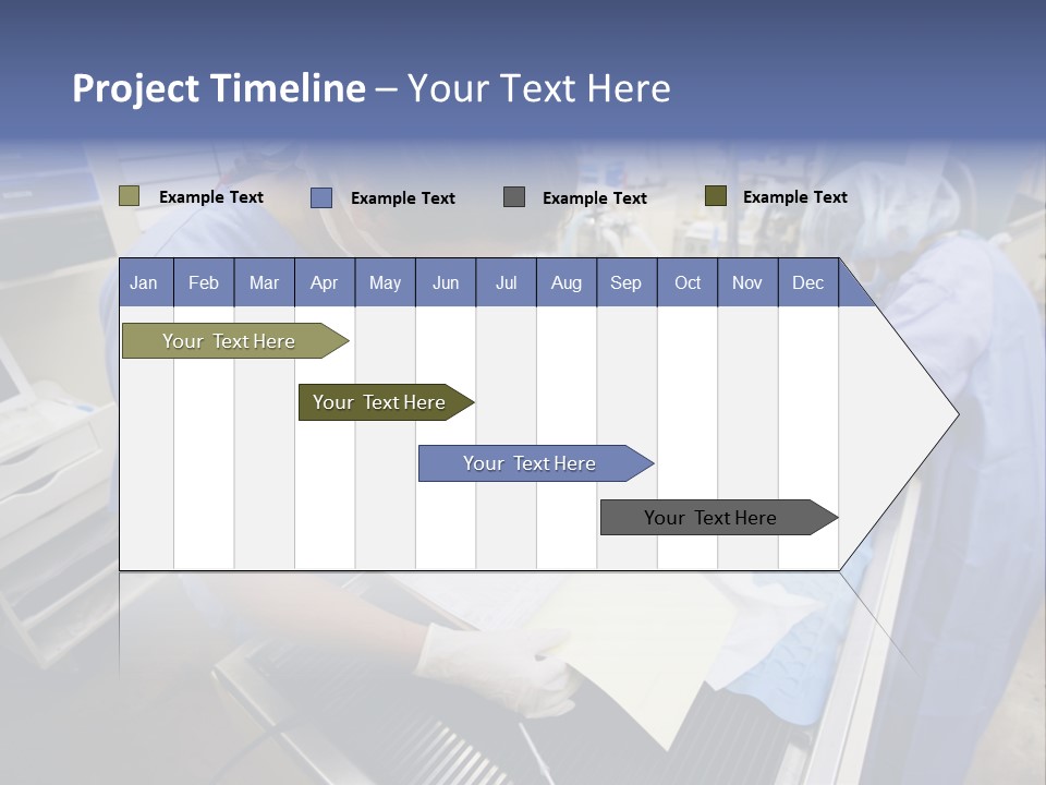 A Woman In A Hospital Operating On A Dog PowerPoint Template