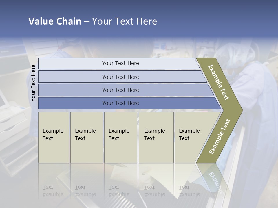 A Woman In A Hospital Operating On A Dog PowerPoint Template