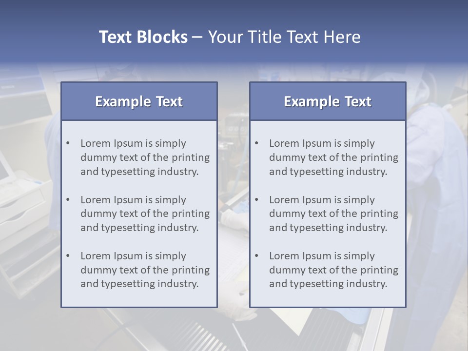 A Woman In A Hospital Operating On A Dog PowerPoint Template