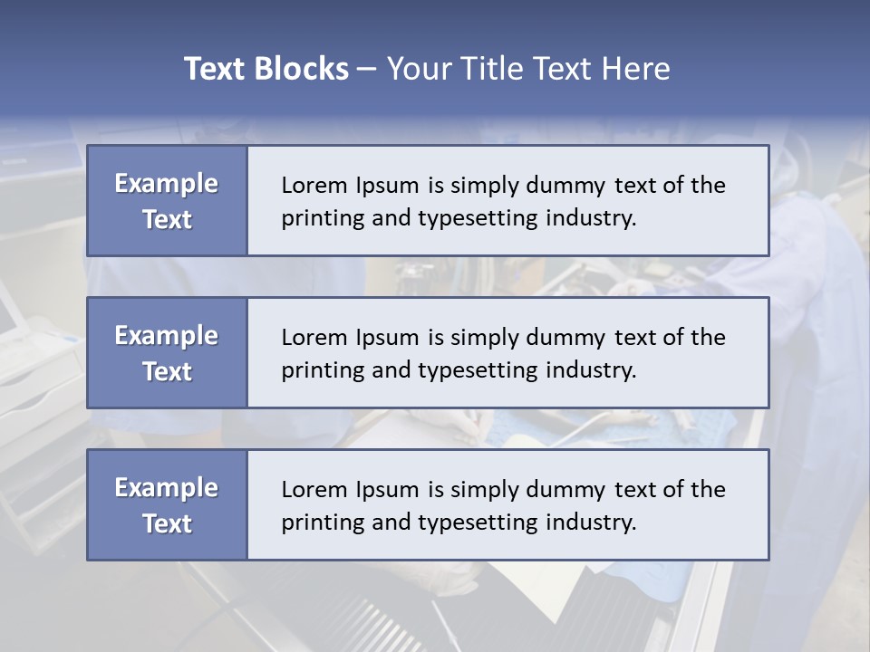 A Woman In A Hospital Operating On A Dog PowerPoint Template