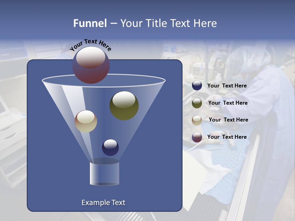A Woman In A Hospital Operating On A Dog PowerPoint Template