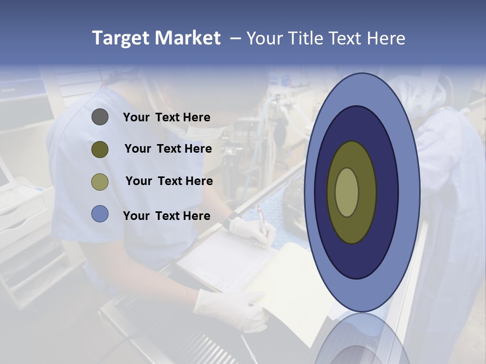 A Woman In A Hospital Operating On A Dog PowerPoint Template