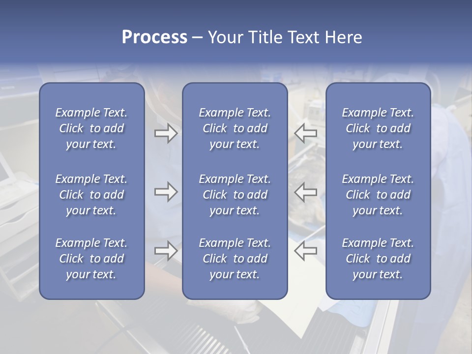 A Woman In A Hospital Operating On A Dog PowerPoint Template