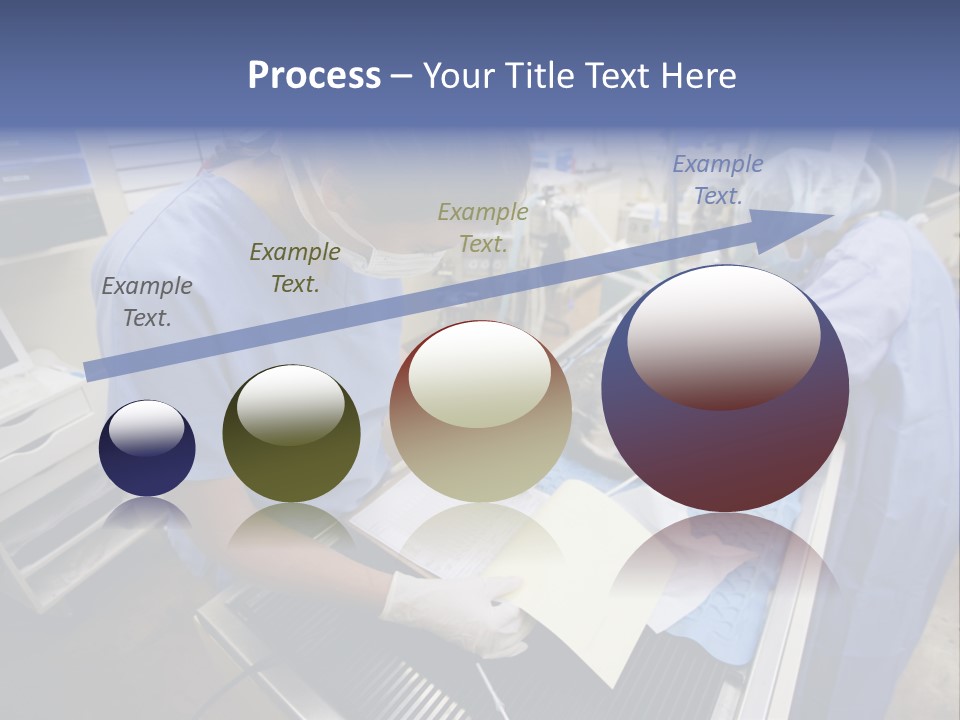 A Woman In A Hospital Operating On A Dog PowerPoint Template