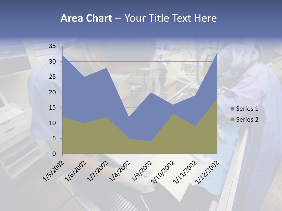 A Woman In A Hospital Operating On A Dog PowerPoint Template