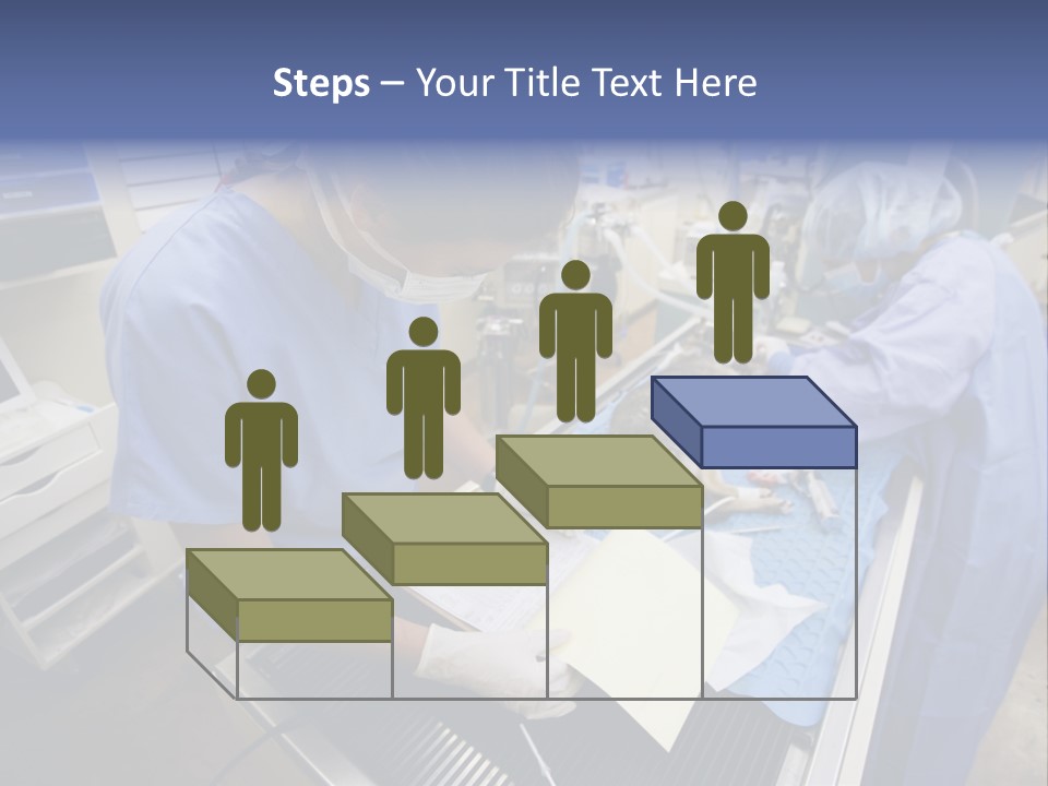 A Woman In A Hospital Operating On A Dog PowerPoint Template