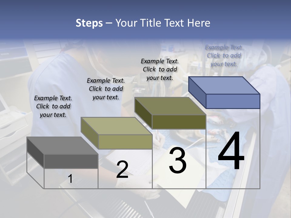 A Woman In A Hospital Operating On A Dog PowerPoint Template