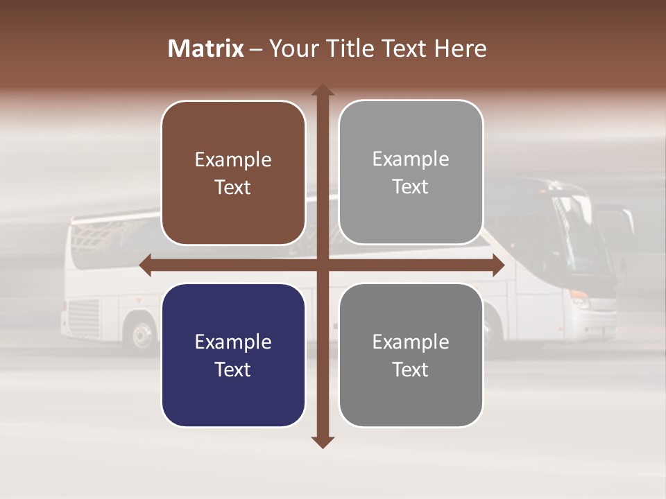 Tour Bus With Added Motion Blur PowerPoint Template