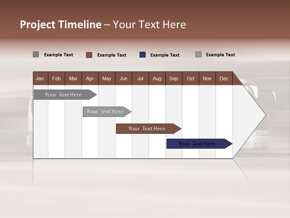 Tour Bus With Added Motion Blur PowerPoint Template