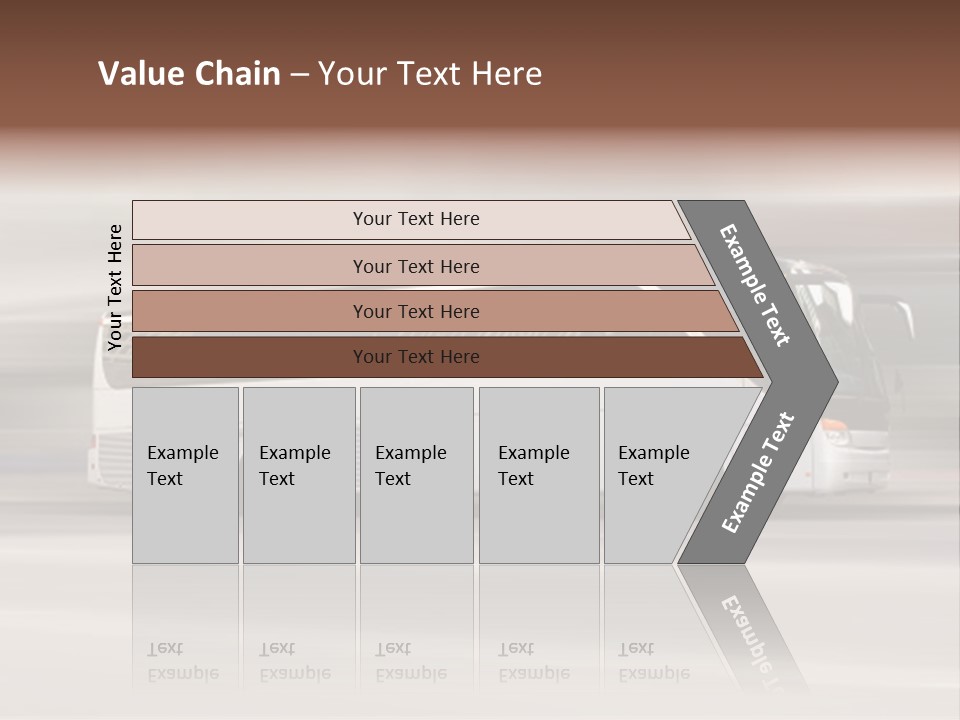 Tour Bus With Added Motion Blur PowerPoint Template