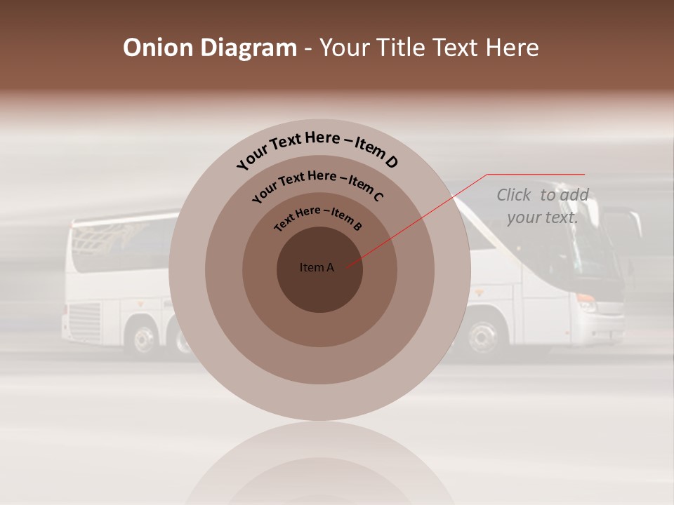 Tour Bus With Added Motion Blur PowerPoint Template