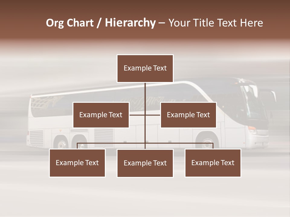 Tour Bus With Added Motion Blur PowerPoint Template