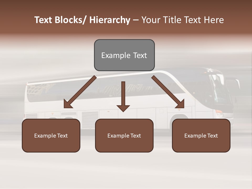 Tour Bus With Added Motion Blur PowerPoint Template