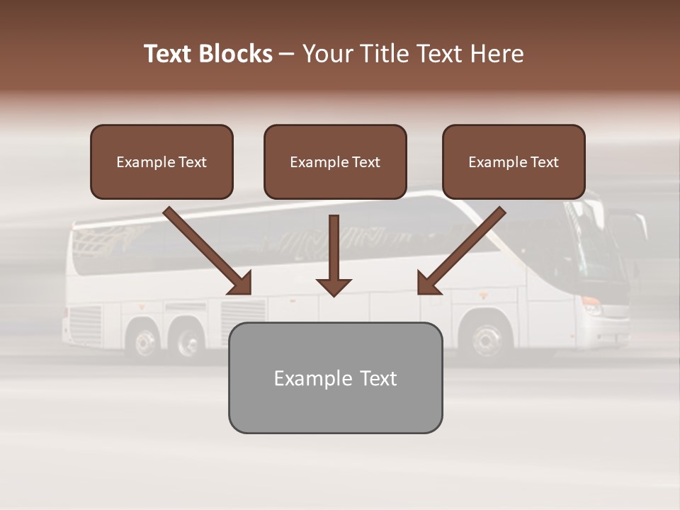 Tour Bus With Added Motion Blur PowerPoint Template
