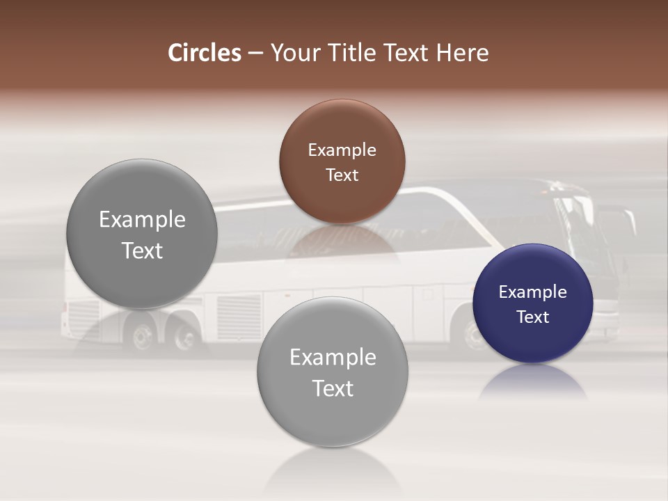 Tour Bus With Added Motion Blur PowerPoint Template