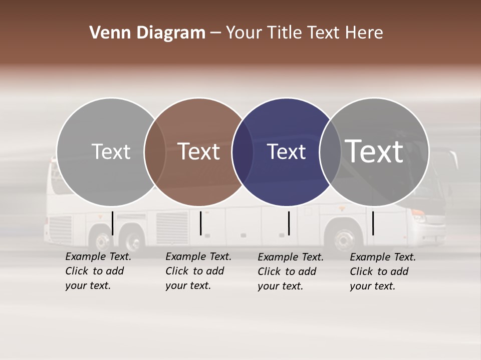 Tour Bus With Added Motion Blur PowerPoint Template