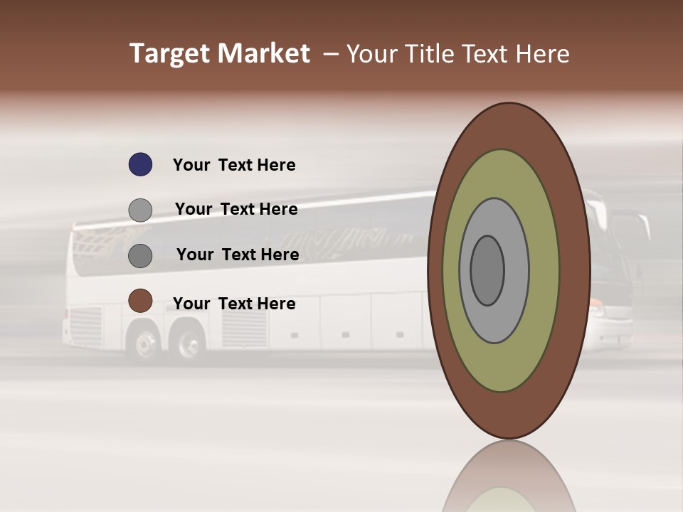 Tour Bus With Added Motion Blur PowerPoint Template