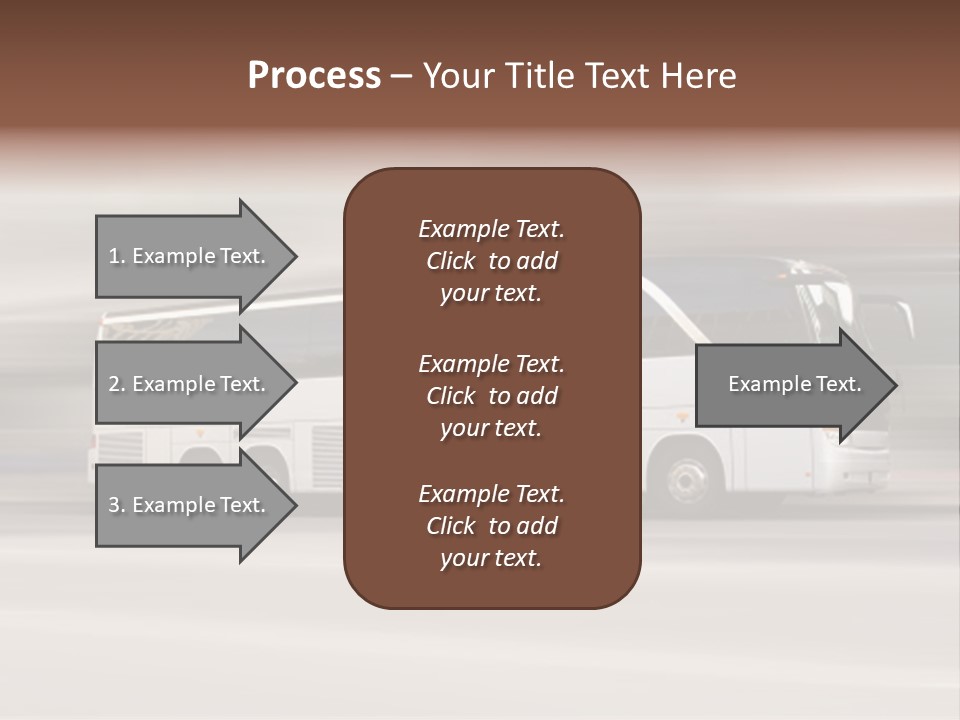 Tour Bus With Added Motion Blur PowerPoint Template