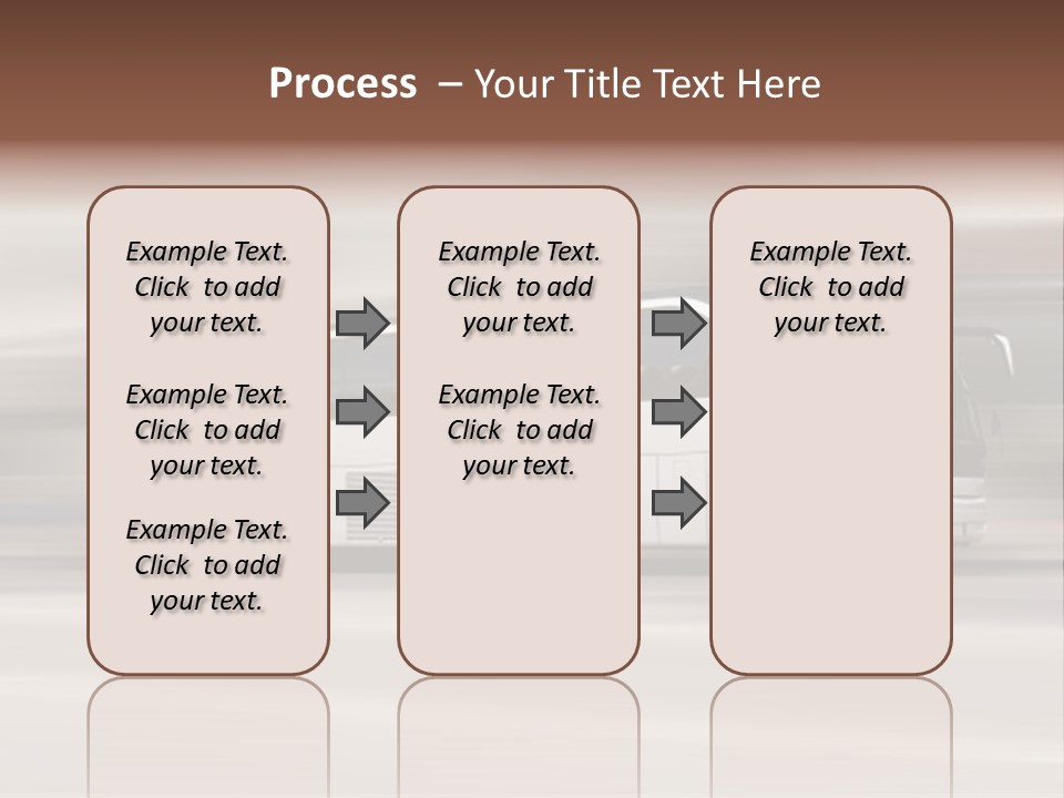 Tour Bus With Added Motion Blur PowerPoint Template