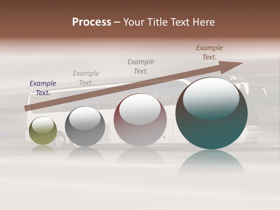 Tour Bus With Added Motion Blur PowerPoint Template