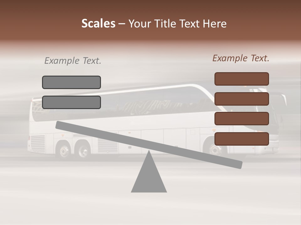 Tour Bus With Added Motion Blur PowerPoint Template