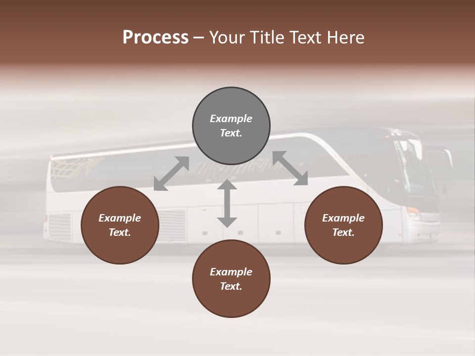 Tour Bus With Added Motion Blur PowerPoint Template