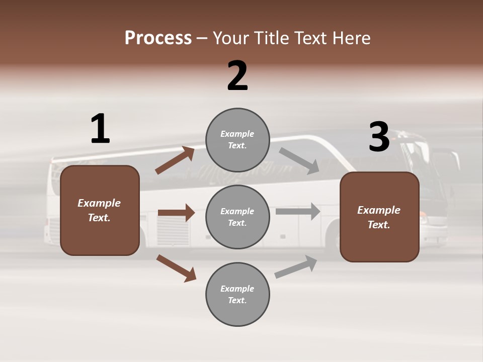 Tour Bus With Added Motion Blur PowerPoint Template