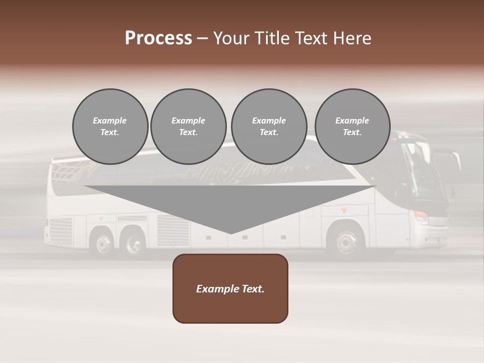 Tour Bus With Added Motion Blur PowerPoint Template
