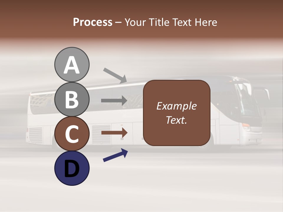 Tour Bus With Added Motion Blur PowerPoint Template