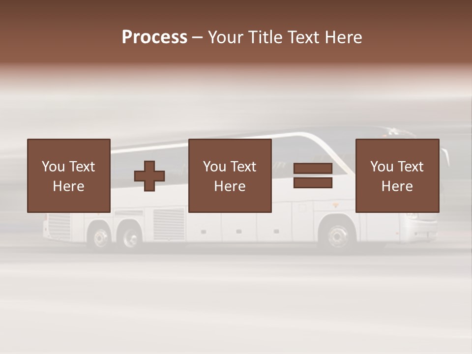 Tour Bus With Added Motion Blur PowerPoint Template