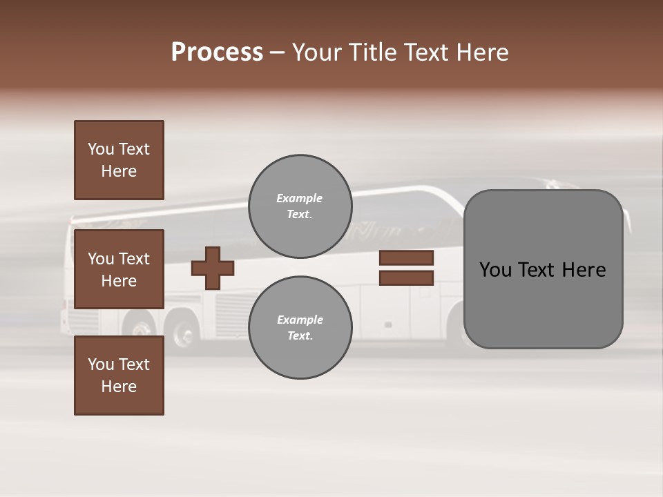 Tour Bus With Added Motion Blur PowerPoint Template