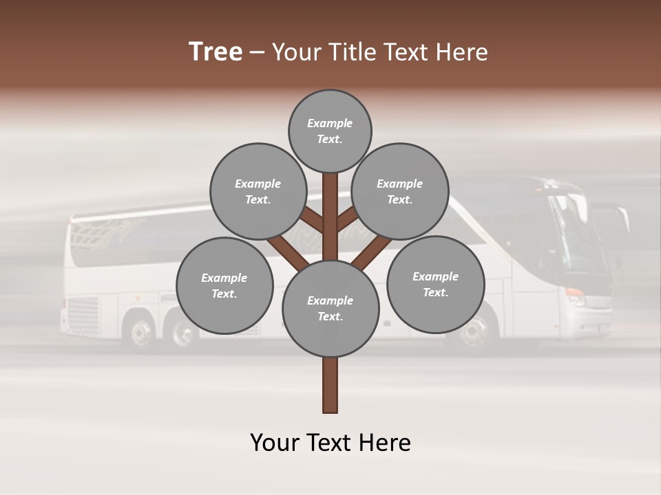 Tour Bus With Added Motion Blur PowerPoint Template