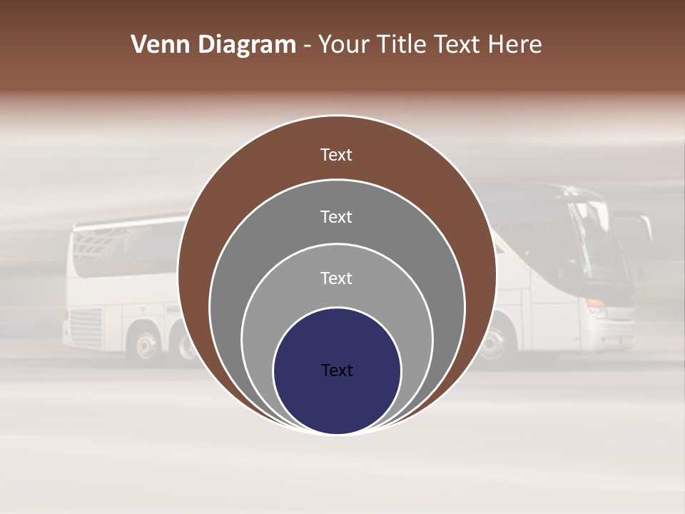 Tour Bus With Added Motion Blur PowerPoint Template