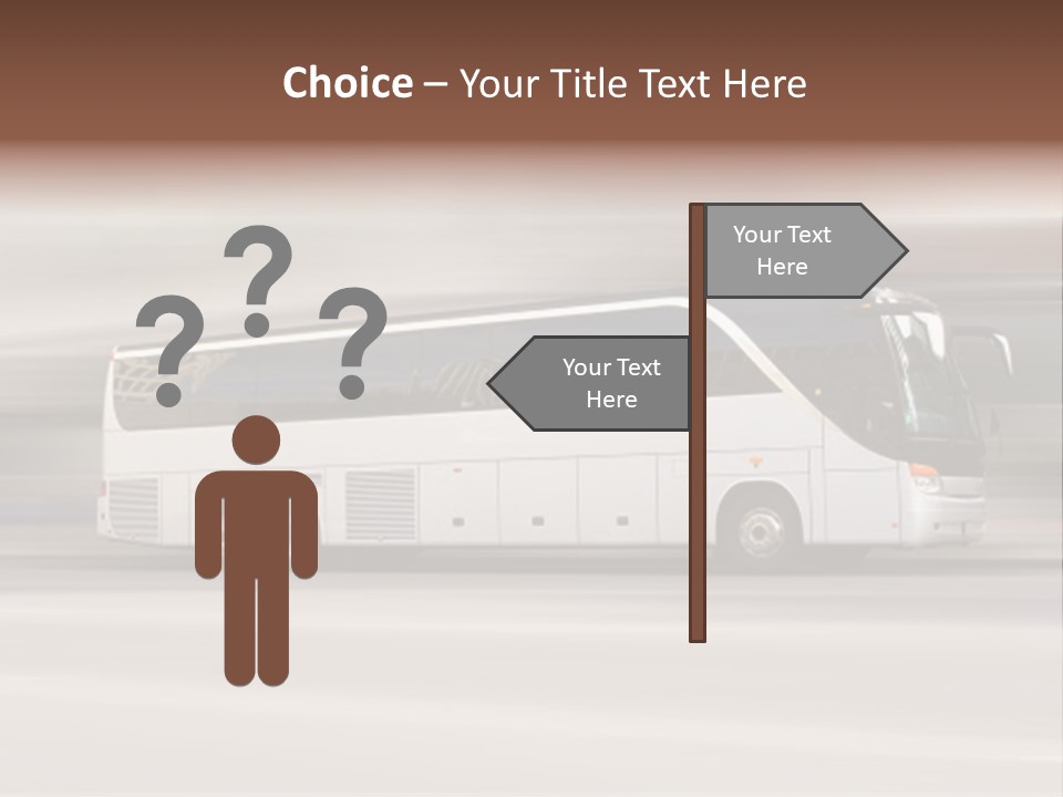 Tour Bus With Added Motion Blur PowerPoint Template
