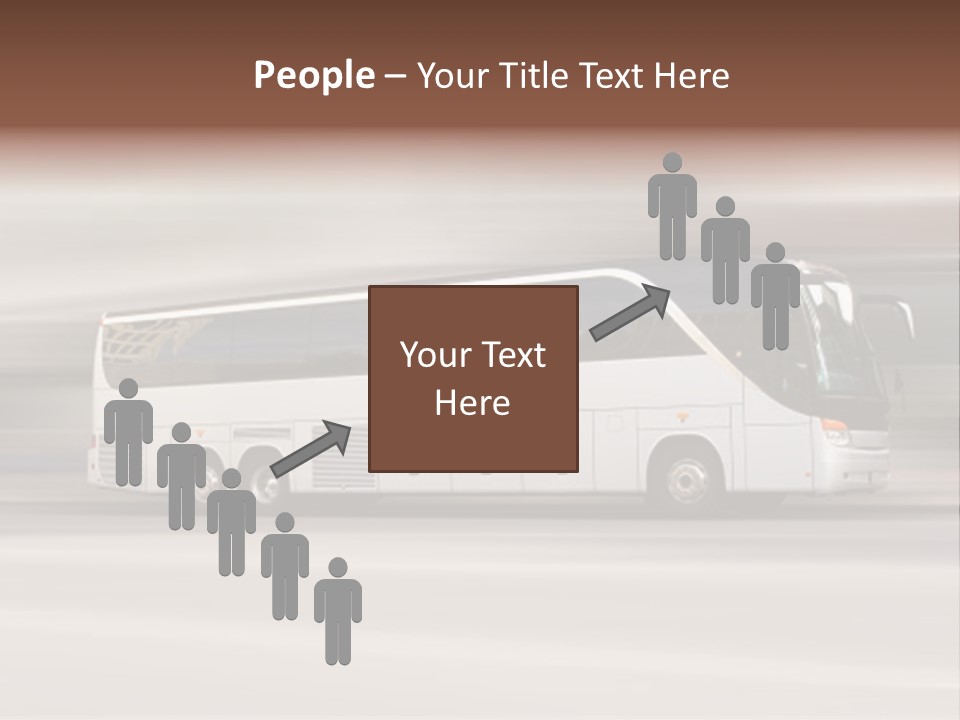 Tour Bus With Added Motion Blur PowerPoint Template