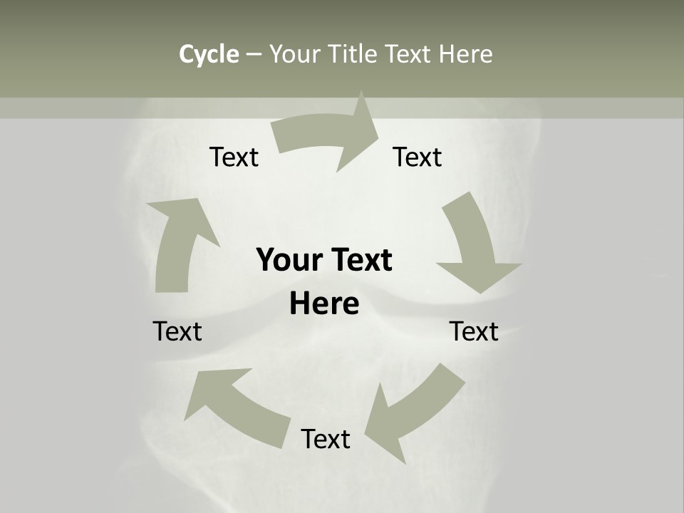 X-Ray Picture Of The Knee PowerPoint Template