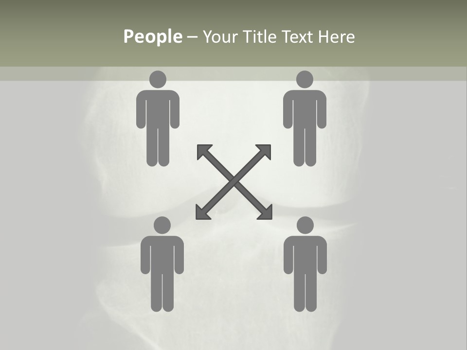 X-Ray Picture Of The Knee PowerPoint Template