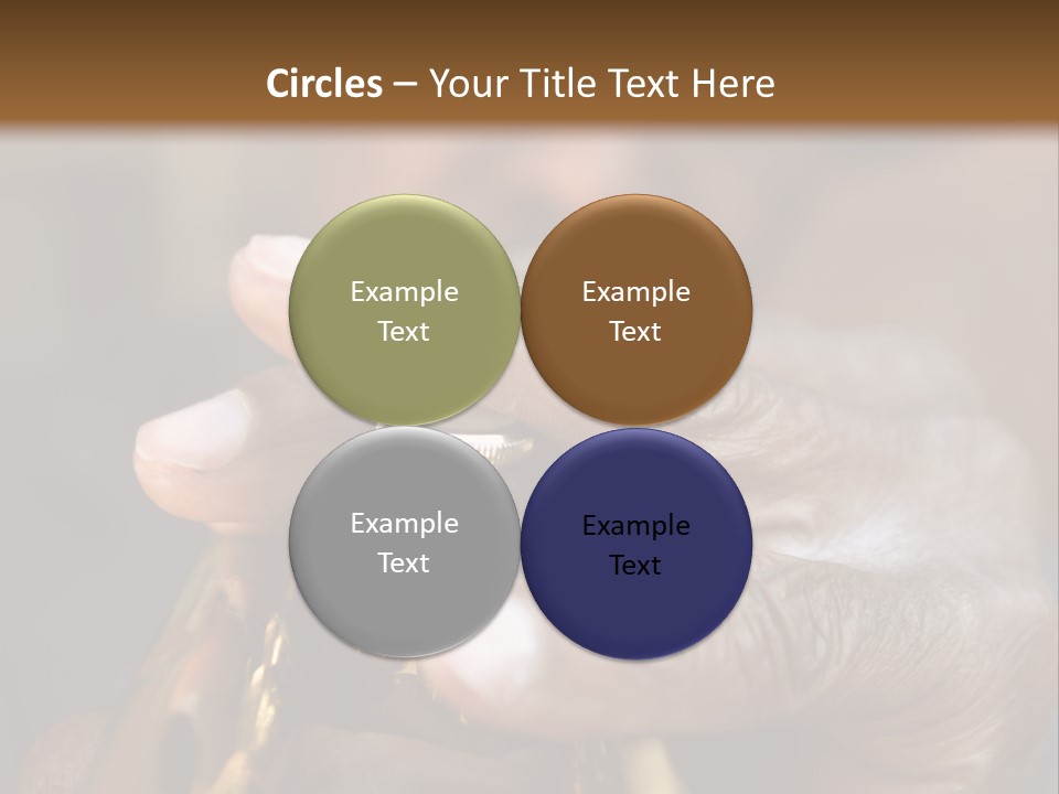 Black Man And Trumpet PowerPoint Template