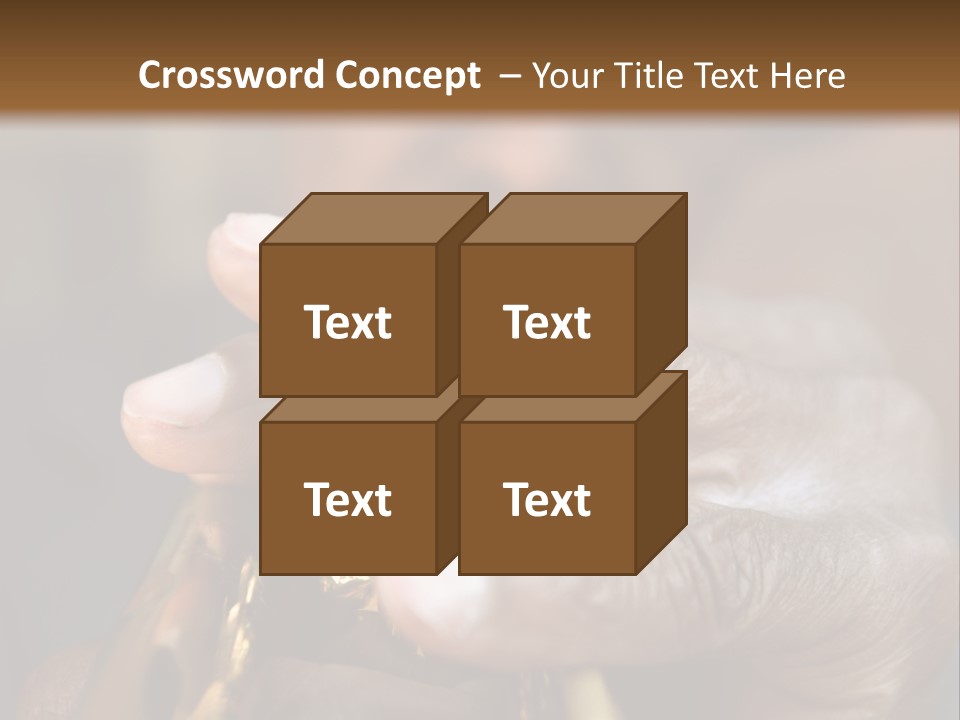 Black Man And Trumpet PowerPoint Template