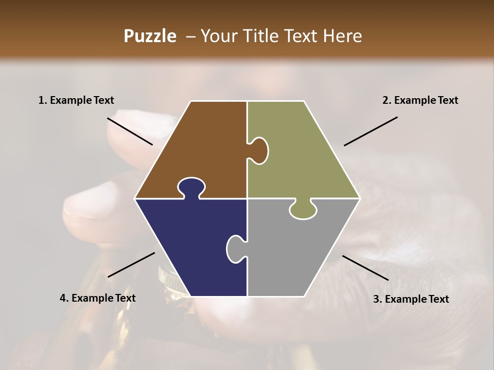 Black Man And Trumpet PowerPoint Template