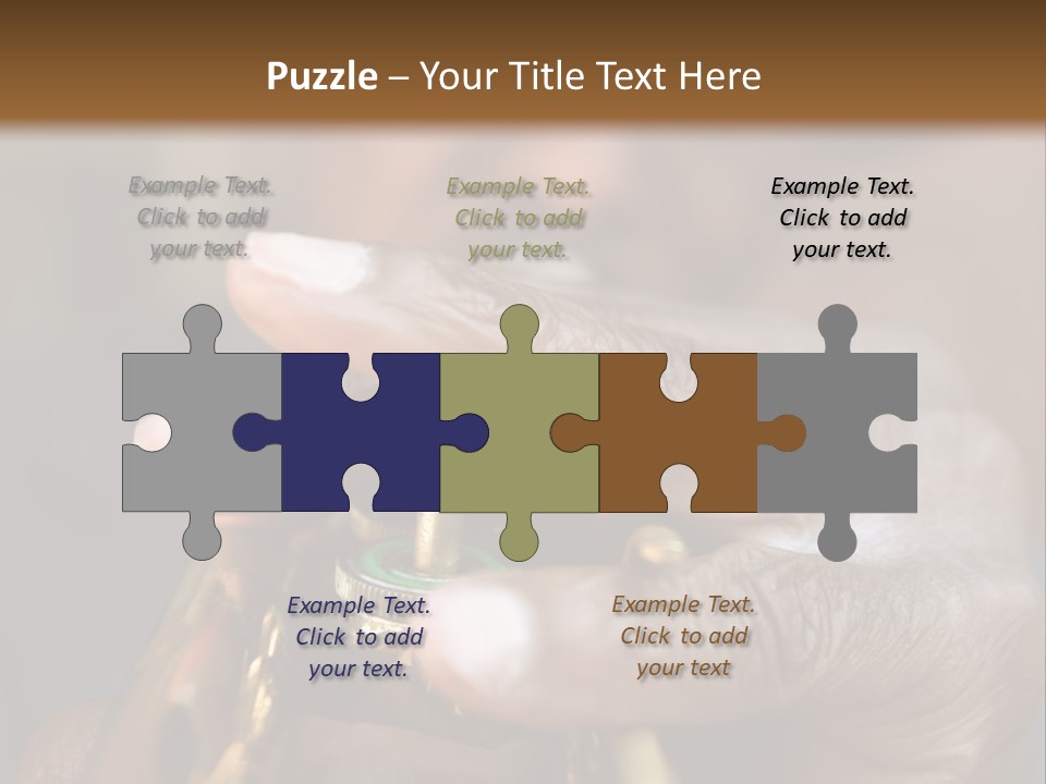 Black Man And Trumpet PowerPoint Template