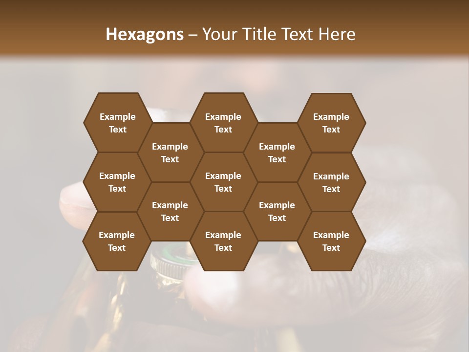 Black Man And Trumpet PowerPoint Template