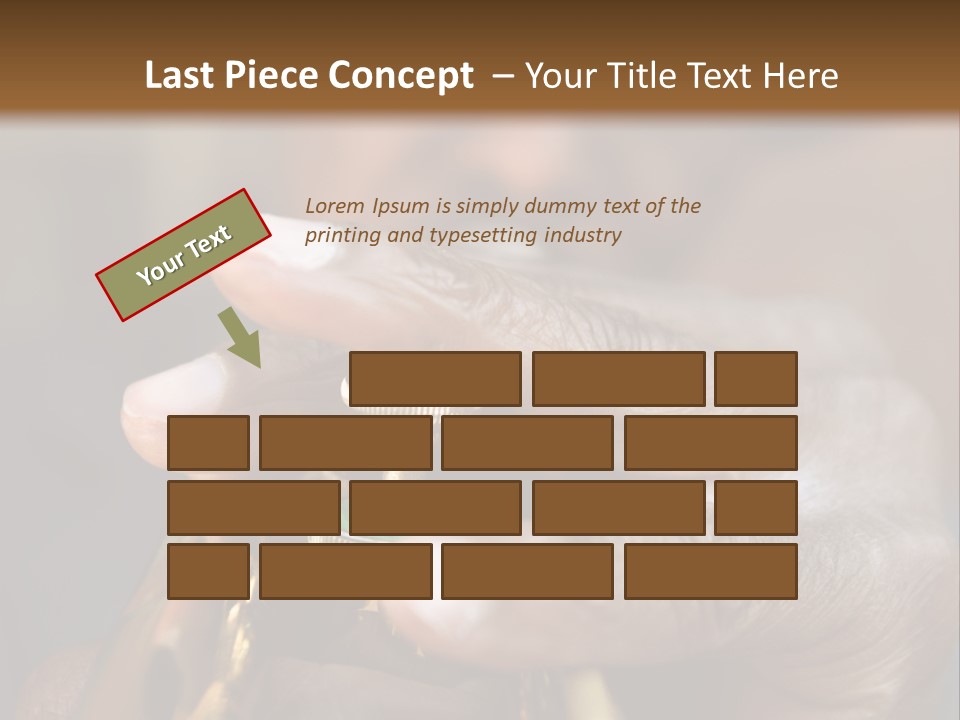 Black Man And Trumpet PowerPoint Template