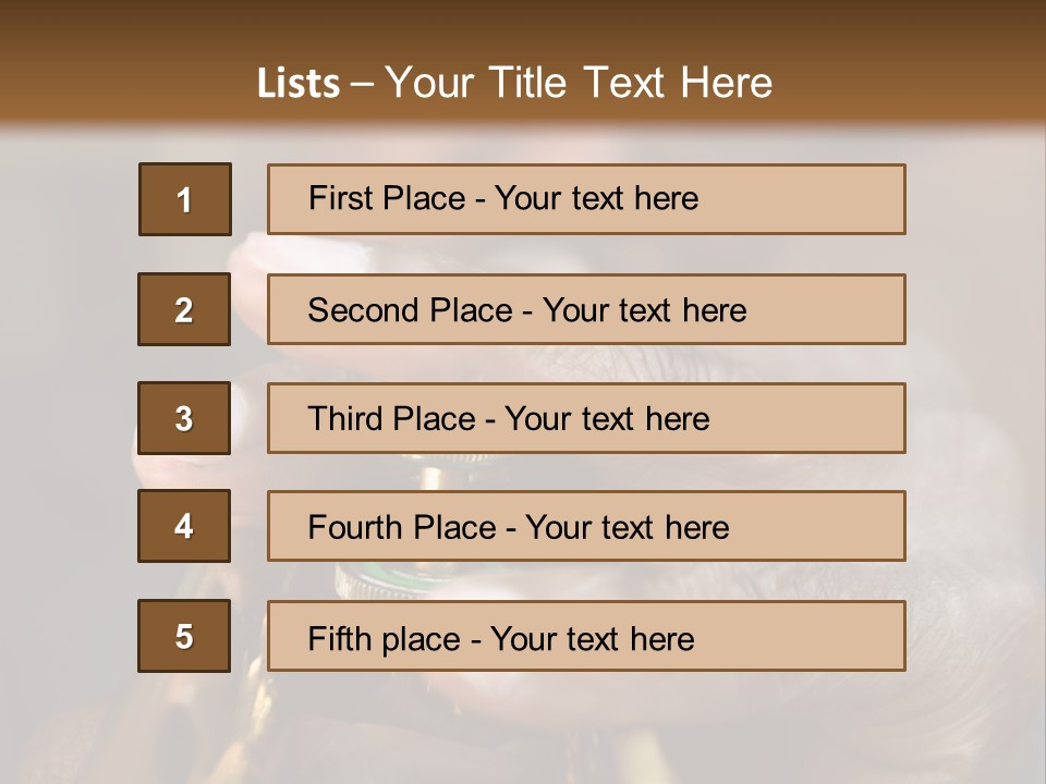 Black Man And Trumpet PowerPoint Template