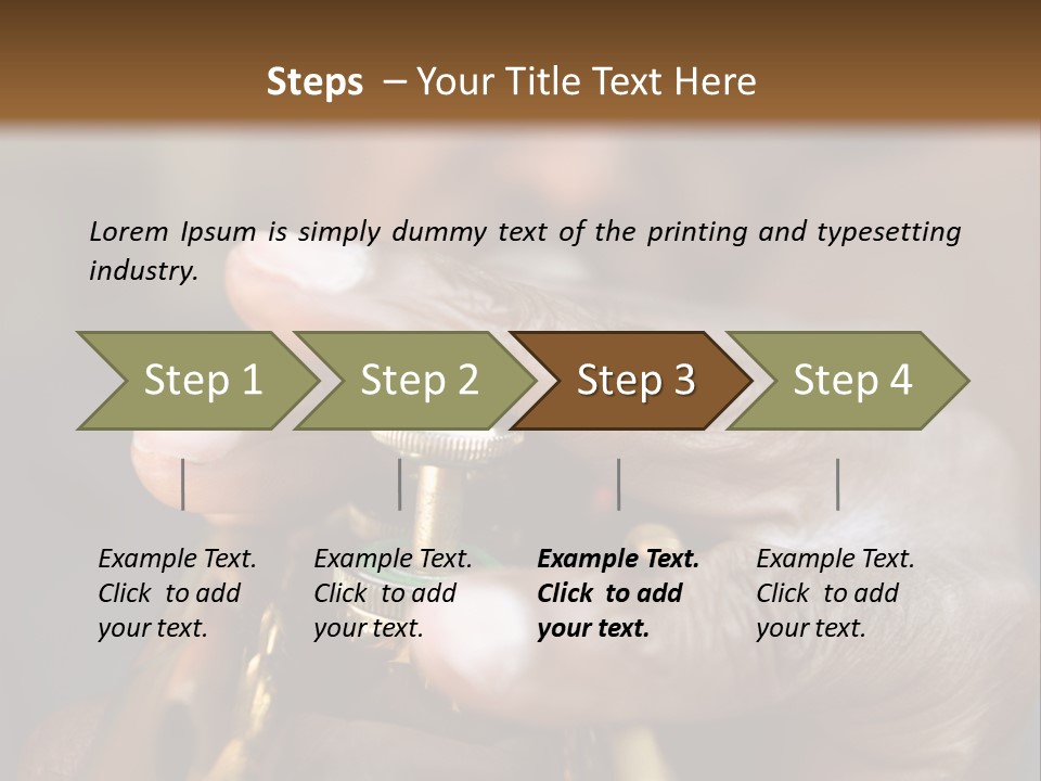 Black Man And Trumpet PowerPoint Template