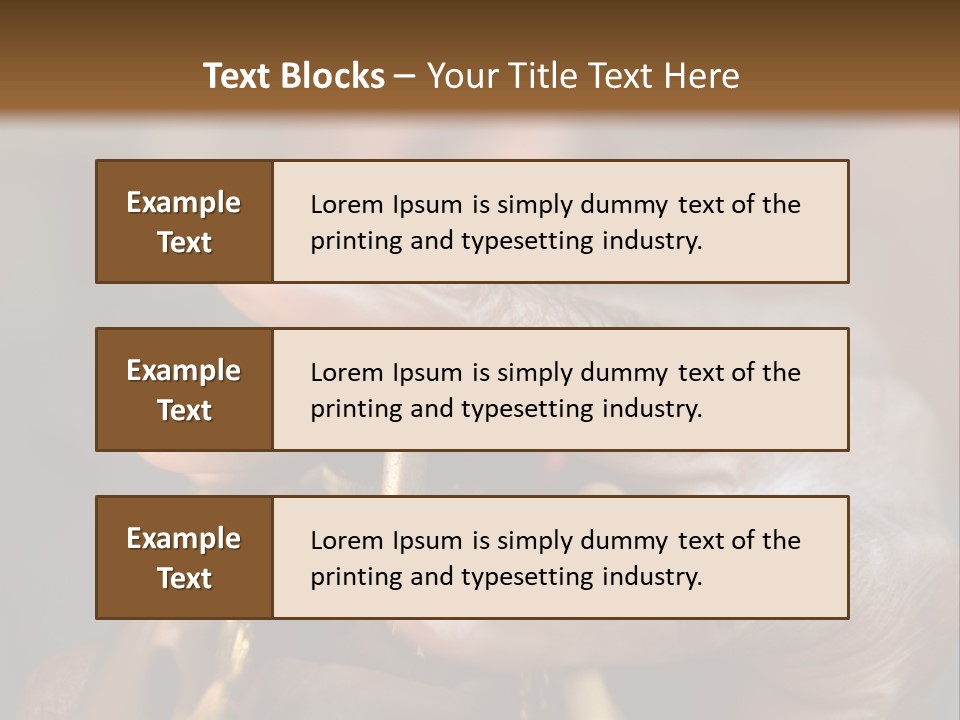 Black Man And Trumpet PowerPoint Template